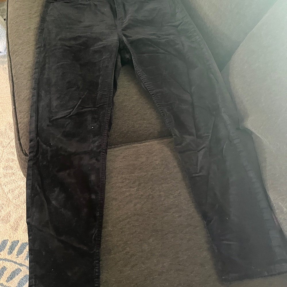 LOFT black velvet skinny pants